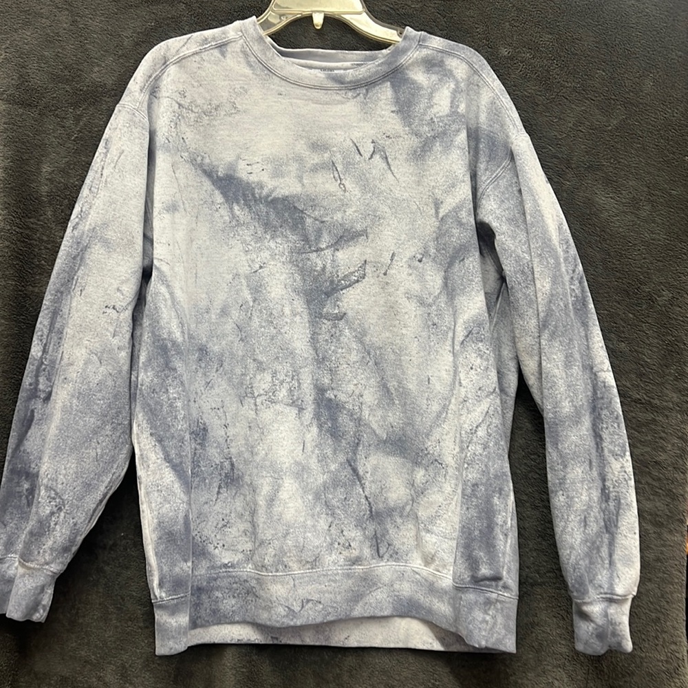 Blue stonewash Tye die crewneck sweatshirt